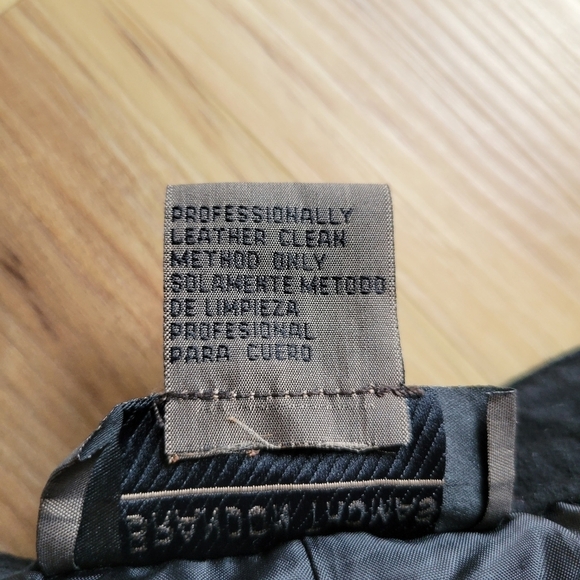 VTG BRANDON THOMAS Black Suade Leather Straight Leg Pants - Picture 7 of 11